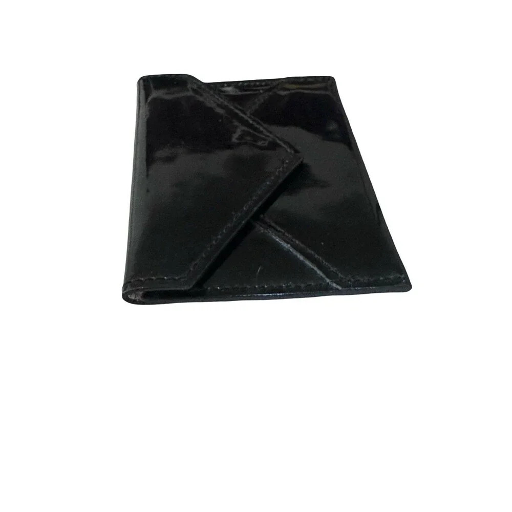 Tiffany & Co. Black Patent Leather Envelope Wallet